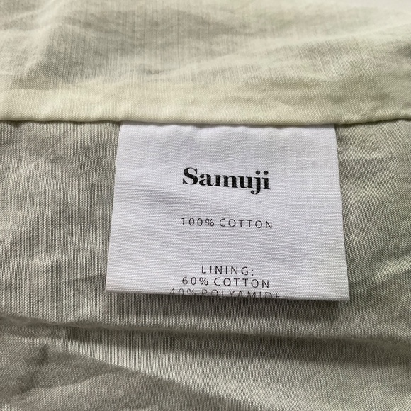 Samuji Corduroy Lagenlook Blazer Sz S (34) Green Chore Jacket Nordic Slouchy - Picture 8 of 9